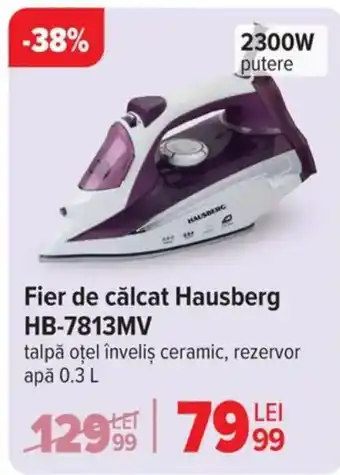 Carrefour Fier de călcat Hausberg HB-7813MV Ofertă