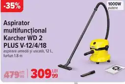 Carrefour Aspirator multifuncţional Karcher WD 2 PLUS V-12/4/18 Ofertă