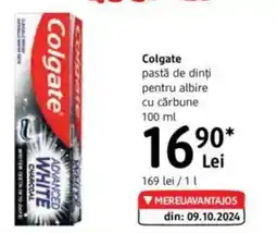 DM Colgate pastă de dinți pentru albire cu cărbune Ofertă