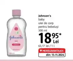 DM Johnson's baby ulei de corp pentru bebeluşi Ofertă