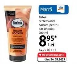 DM Balea professional balsam pentru păr ondulat Ofertă