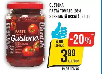 Mega Image GUSTONA Pastă tomate, 28% substanţă uscată Ofertă