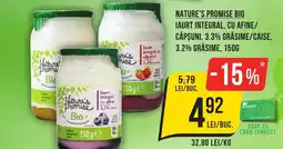 Mega Image NATURE'S PROMISE BIO Iaurt integral Ofertă