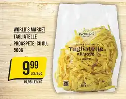 Mega Image WORLD'S MARKET Tagliatelle proaspete, cu ou Ofertă