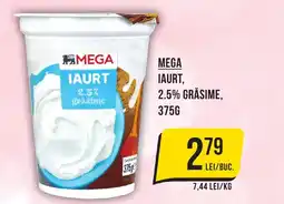 Mega Image MEGA Iaurt 2.5% grăsime Ofertă