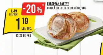 Mega Image European Pastry Chiflă cu fulgi de cartofi Ofertă