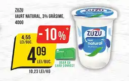 Mega Image ZUZU Iaurt natural, 3% grăsime Ofertă