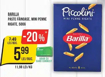 Mega Image BARILLA Paste făinoase, mini penne rigate Ofertă