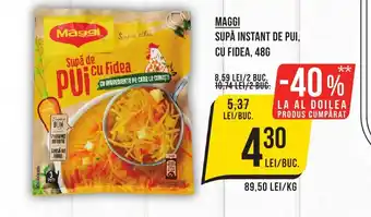 Mega Image MAGGI Supă instant de pui, cu fidea Ofertă