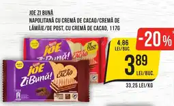 Mega Image JOE ZI BUNĂ Napolitană cu cremă de cacao Ofertă