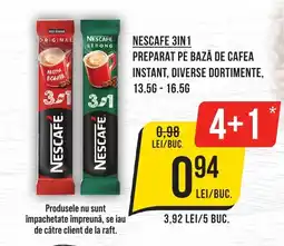 Mega Image NESCAFE 3in1 Preparat pe bază de cafea instant Ofertă