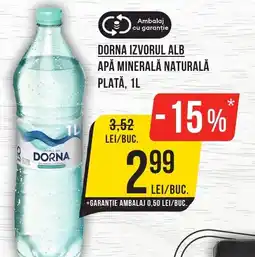 Mega Image DORNA IZVORUL Alb apă minerală naturală plată Ofertă