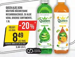 Mega Image QUEEN Aloe Vera băutură răcoritoare necarbogazoasă, cu aloe vera Ofertă