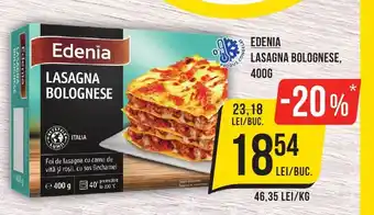 Mega Image EDENIA Lasagna bolognese Ofertă