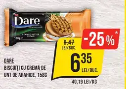 Mega Image DARE Biscuiti cu cremă de unt de arahide Ofertă