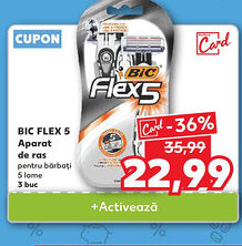 Kaufland BIC FLEX 5 Aparat de ras pentru bărbați Ofertă