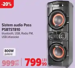 Sistem audio Poss PSBTST810