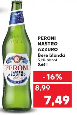 Kaufland PERONI NASTRO AZZURO Bere blondă Ofertă