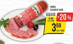 Mega Image CAROLI Salam de vară Ofertă