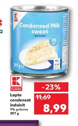 Kaufland Lapte condensat îndulcit Ofertă