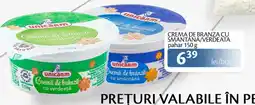Unicarm Crema de branza cu smantana/verdeata pahar Ofertă