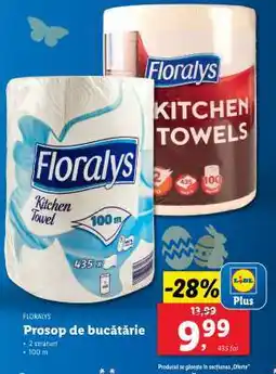 Lidl Florays Kitchen Towels Ofertă