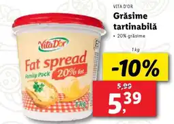 Lidl Vita D'Or Fat Spread Ofertă