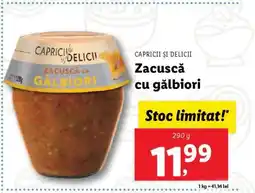 Lidl Zacuscă cu gălbiori Ofertă