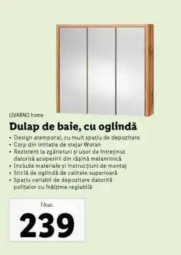 Lidl Dulap de baie, cu oglindă Ofertă