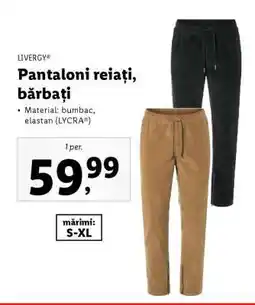 Lidl Pantaloni reiați, bărbați Ofertă