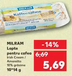 Kaufland MILRAM Lapte pentru cafea Ofertă