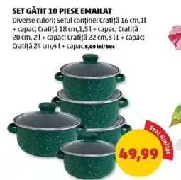 Penny Set gătit 10 piese emailat Ofertă