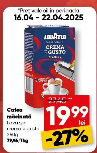 PROFI Cafea măcinată Lavazza crema e gusto Ofertă