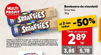 PROFI Bomboane de ciocolată Smarties Ofertă