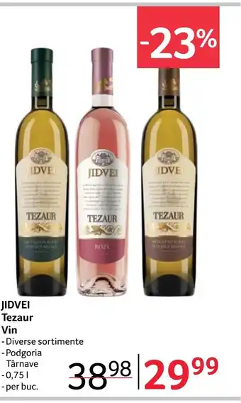 Selgros JIDVEI Tezaur Vin Ofertă