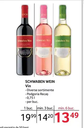 Selgros SCHWABEN WEIN Vin Ofertă