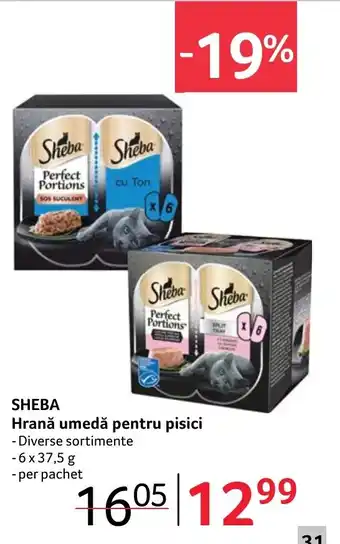 Selgros SHEBA Hrană umedă pentru pisici Ofertă