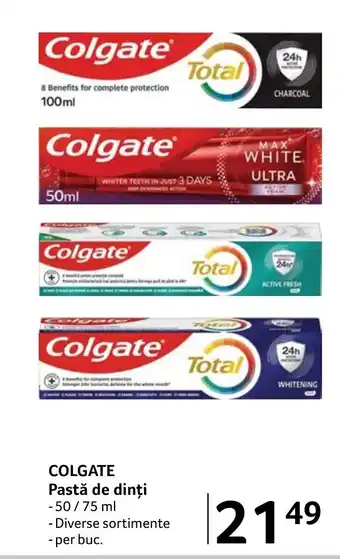 Selgros COLGATE Pastă de dinți Ofertă