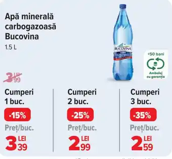 Carrefour Market Apă minerală carbogazoasă Bucovina Ofertă