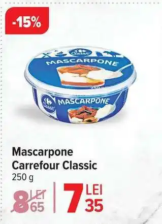 Carrefour Mascarpone Carrefour Classic Ofertă