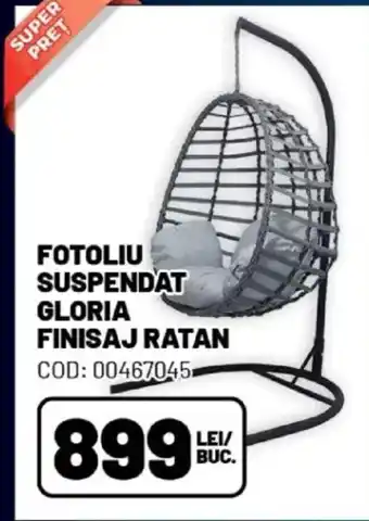 Ambient Fotoliu suspendat gloria finisaj ratan Ofertă