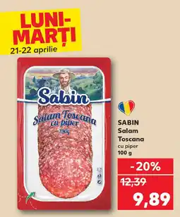 Kaufland SABIN Salam Toscana Ofertă