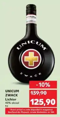 Kaufland UNICUM ZWACK Ofertă