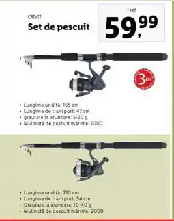 Lidl Set de pescuit Ofertă