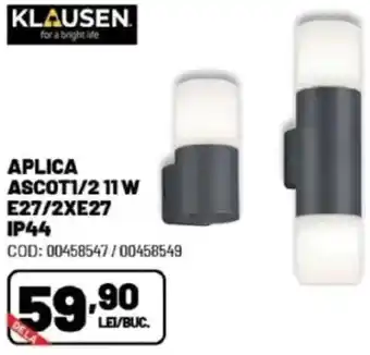 Ambient Aplica ascot1/2 11 w e27/2xe27 ip44 Ofertă