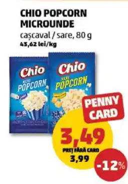 Penny CHIO Popcorn microunde Ofertă
