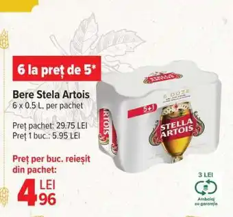 Carrefour Bere Stella Artois Ofertă
