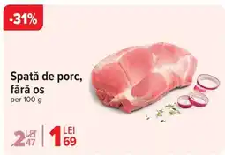 Carrefour Spată de porc fără os Ofertă