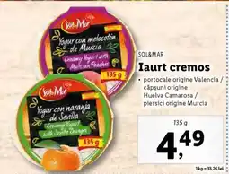 Lidl SOL&MAR Iaurt cremos Ofertă