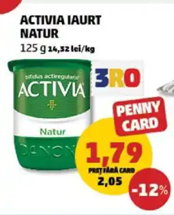Penny ACTIVIA IAURT NATUR Ofertă